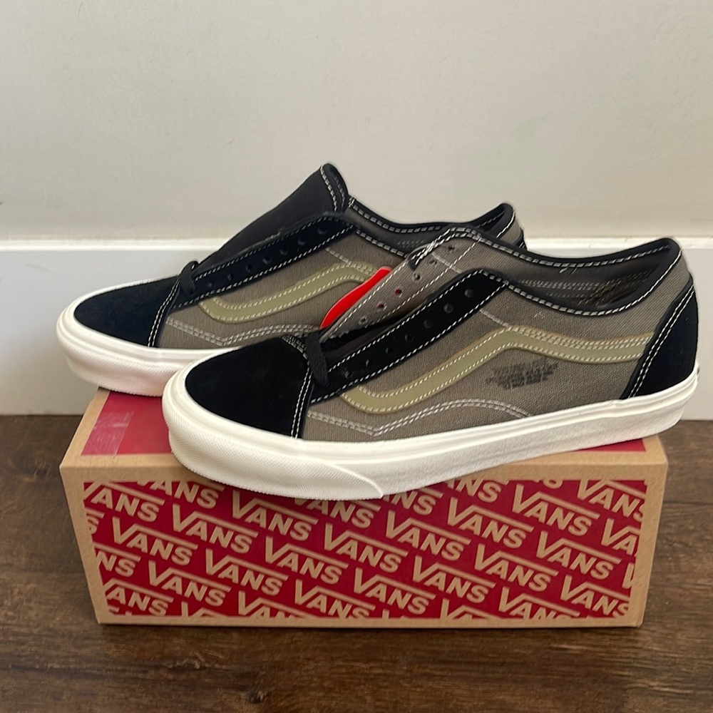 Authentic Vans Old School skool Tapered Black Green Men 8.0